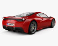 Ferrari 458 Speciale 2013 3D 모델  back view