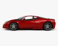 Ferrari 458 Speciale 2013 3D模型 侧视图