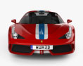 Ferrari 458 Speciale 2013 3D模型 正面图