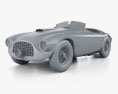 Ferrari 166MM Le Mans 1949 3d model clay render