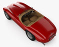 Ferrari 166 MM Barchetta 1948 Modello 3D vista dall'alto