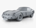 Ferrari 250 GTO (Series I) 1962 3Dモデル clay render