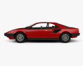 Ferrari Mondial 8 1980 3D模型 侧视图