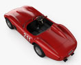 Ferrari 625 TRC 1957 3D-Modell Draufsicht