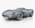 Ferrari 625 TRC 1957 3Dモデル clay render