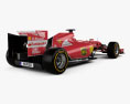 Ferrari F14 T 2014 3Dモデル 後ろ姿
