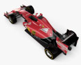Ferrari F14 T 2014 Modello 3D vista dall'alto