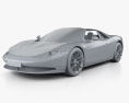 Ferrari Sergio 2014 3d model clay render