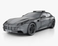 Ferrari FF Полиция Dubai 2013 3D модель wire render