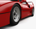 Ferrari F40 带内饰 和发动机 1987 3D模型