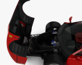 Ferrari F40 带内饰 和发动机 1987 3D模型 正面图