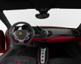 Ferrari 488 GTB with HQ interior 2016 3d model dashboard