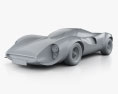 Ferrari Thomassima II 1967 Modello 3D clay render