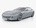 Ferrari GTC4Lusso 2017 3D-Modell clay render