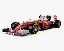 Ferrari SF16-H 2016 3D模型