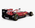 Ferrari SF16-H 2016 3D模型 后视图