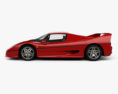 Ferrari F50 1995 3D模型 侧视图