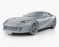 Ferrari 812 Superfast 2017 3d model clay render
