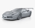 Ferrari 488 GTB Challenge 2017 3D модель clay render