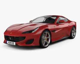 3D model of Ferrari Portofino 2018