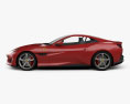 Ferrari Portofino 2018 3D-Modell Seitenansicht
