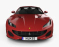 Ferrari Portofino 2018 Modello 3D vista frontale
