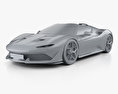 Ferrari J50 2016 3D模型 clay render