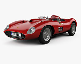 Ferrari 335 S Spider Scaglietti 带内饰 1957 3D模型