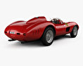 Ferrari 335 S Spider Scaglietti HQインテリアと 1957 3Dモデル 後ろ姿