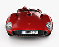 Ferrari 335 S Spider Scaglietti HQインテリアと 1957 3Dモデル front view