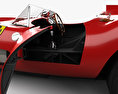 Ferrari 335 S Spider Scaglietti з детальним інтер'єром 1957 3D модель seats