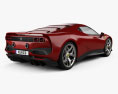 Ferrari SP38 2018 3D模型 后视图
