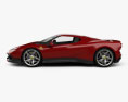 Ferrari SP38 2018 3D模型 侧视图