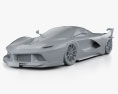 Ferrari FXX K з детальним інтер'єром 2015 3D модель clay render