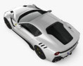 Ferrari F12 TDF 2016 3D模型 顶视图