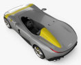 Ferrari Monza SP1 2018 Modello 3D vista dall'alto