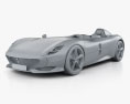 Ferrari Monza SP1 2018 3D 모델  clay render