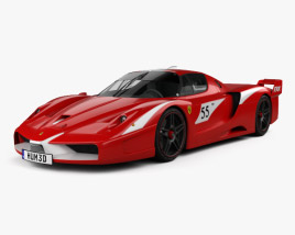 3D model of Ferrari FXX Evoluzione 2007