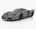 Ferrari FXX Evoluzione 2007 3D-Modell wire render