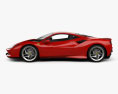 Ferrari F8 Tributo 2019 3D模型 侧视图