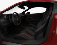 Ferrari F8 Tributo с детальным интерьером 2019 3D модель seats