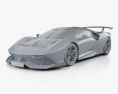 Ferrari P80 C 2019 3d model clay render