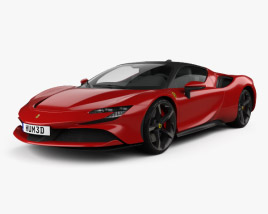 3D model of Ferrari SF90 Stradale 2020