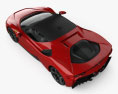 Ferrari SF90 Stradale 2020 3D-Modell Draufsicht