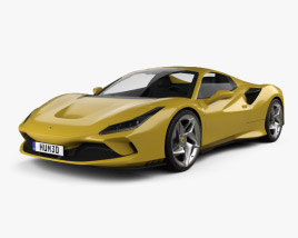 3D model of Ferrari F8 spider 2019