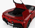 Ferrari SF90 Stradale с детальным интерьером и двигателем 2020 3D модель