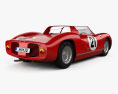 Ferrari 250 P 1963 3Dモデル 後ろ姿