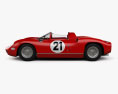 Ferrari 250 P 1963 3d model side view