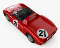 Ferrari 250 P 1963 Modello 3D vista dall'alto