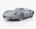 Ferrari 250 P 1963 3D модель clay render
